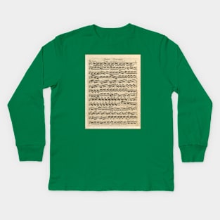 Vivaldi | Summer | Original handwritten score by Antonio Vivaldi | The four Seasons Kids Long Sleeve T-Shirt